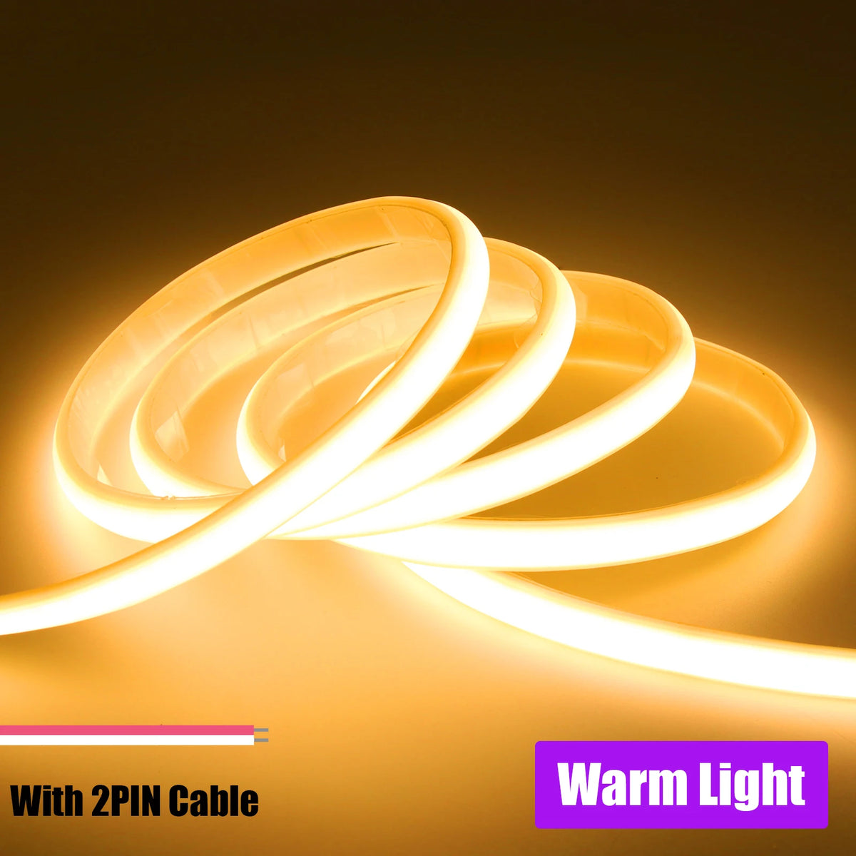 COB LED Strip Light – Flexible Dimmable Ambient Lighting for Home, Bedroom & Outdoor