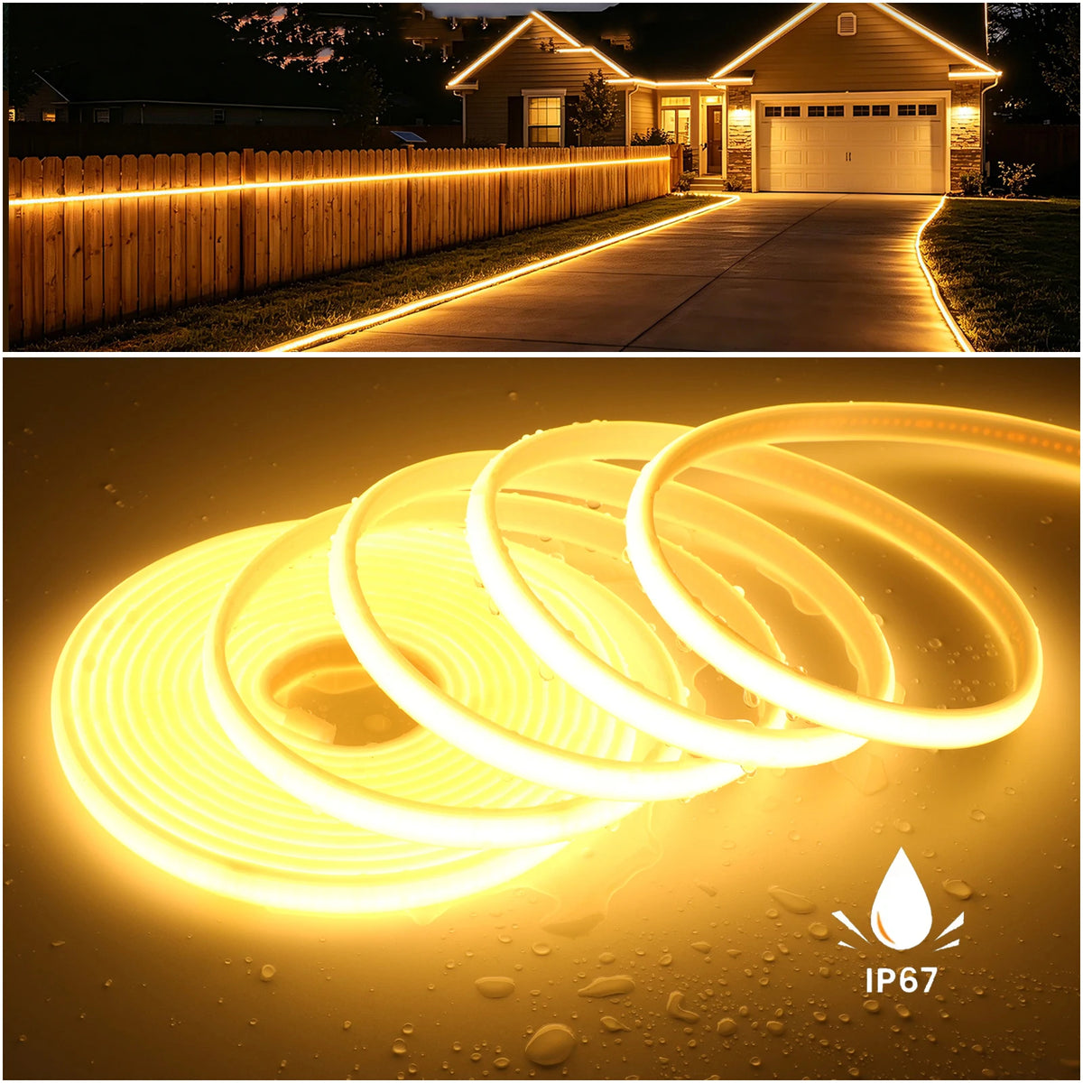 COB LED Strip Light – Flexible Dimmable Ambient Lighting for Home, Bedroom & Outdoor