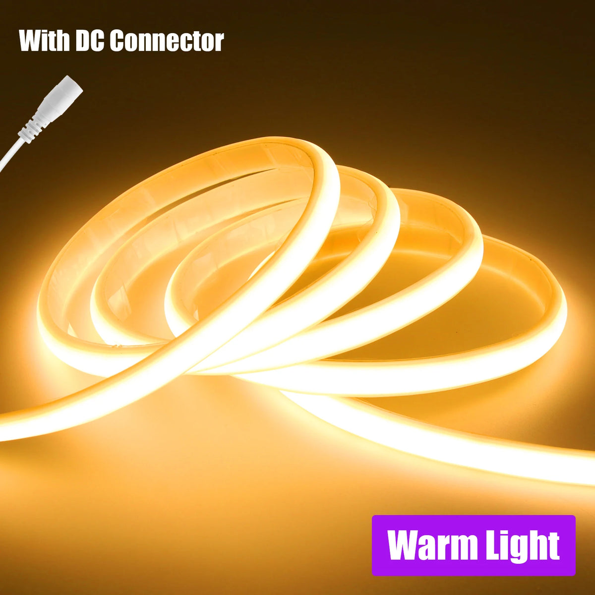 COB LED Strip Light – Flexible Dimmable Ambient Lighting for Home, Bedroom & Outdoor