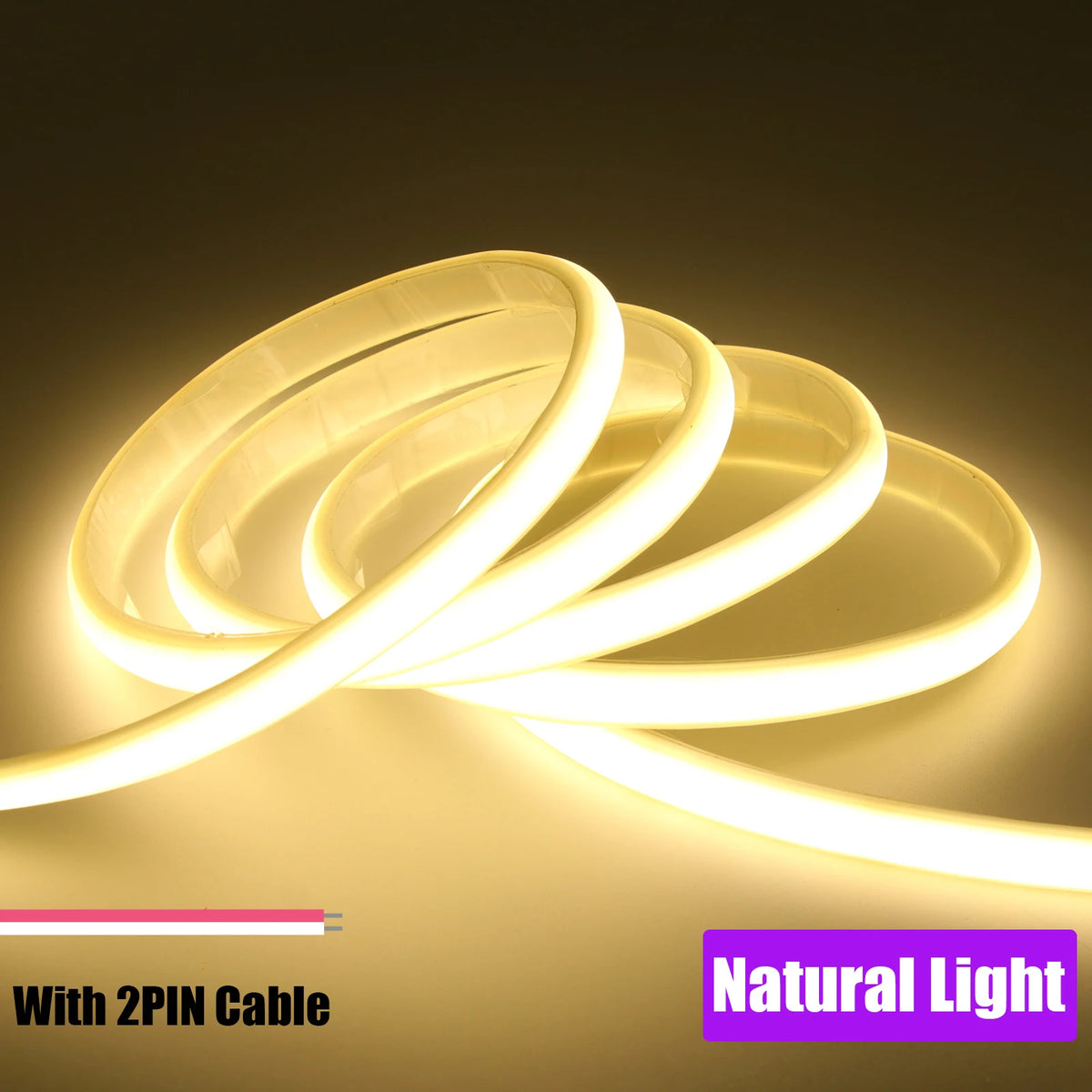 COB LED Strip Light – Flexible Dimmable Ambient Lighting for Home, Bedroom & Outdoor