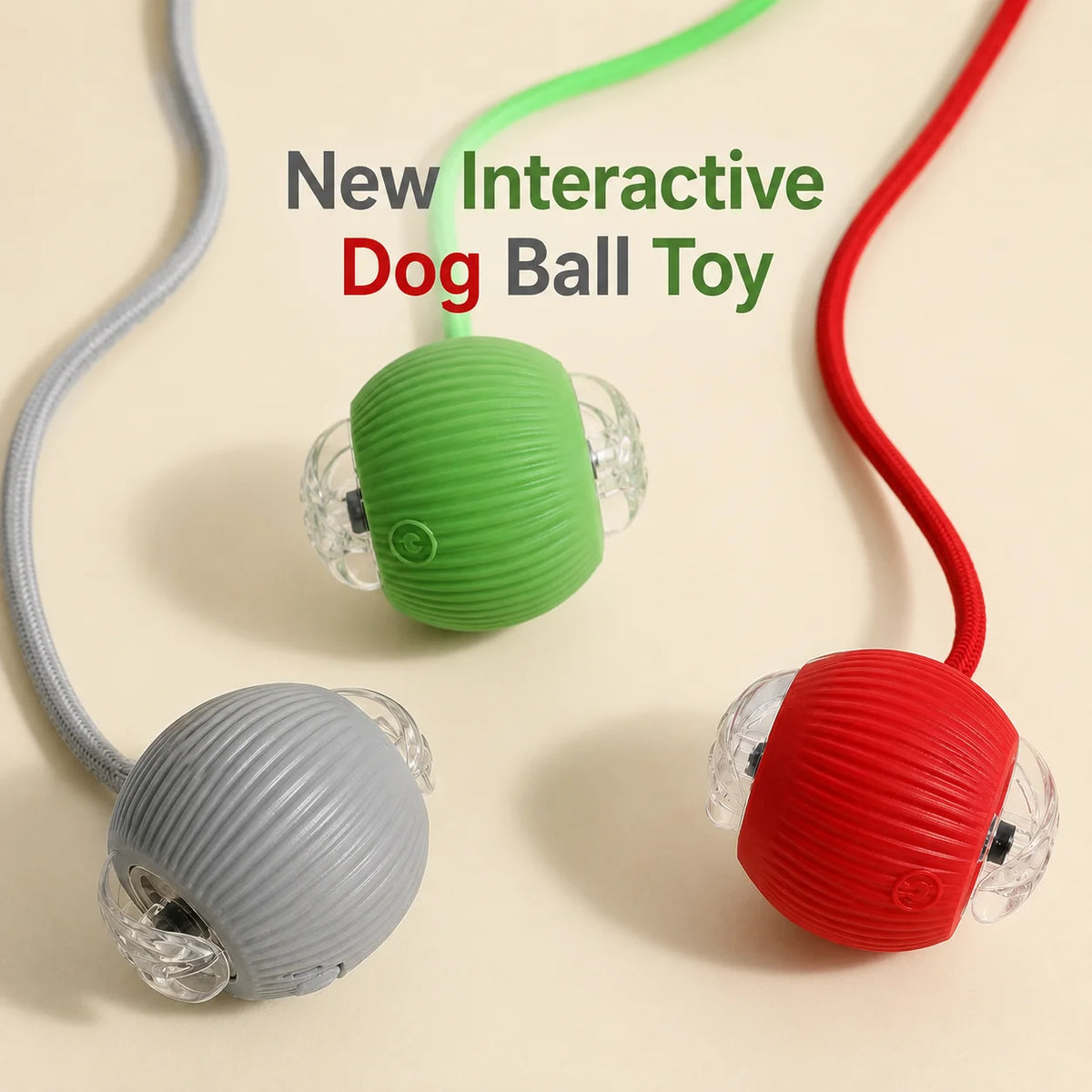Interactive Rolling Ball Toy for Cats & Dogs - Automatic Chase & Play